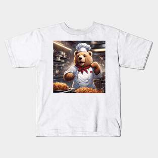 Teddy as a Chef Kids T-Shirt
